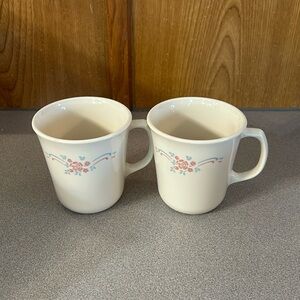 Vintage Corningware Corelle mugs